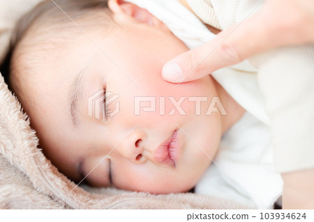 sleeping baby cheeks sleeping baby cheeks 103934624