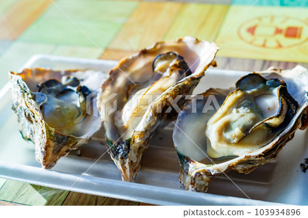 [圖片素材]烤牡蠣（宮城縣松島） 103934896