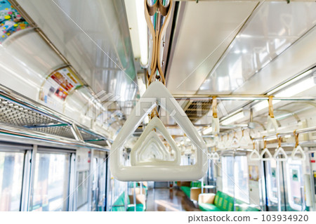 [圖像素材] 火車內的背帶（JR 仙石線） 103934920
