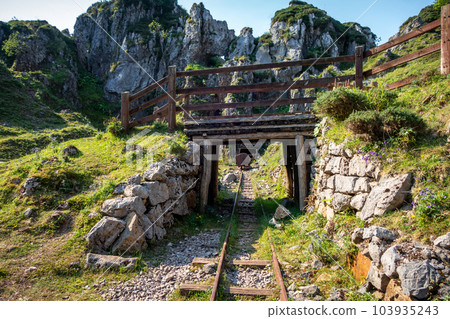 Buferrera mines - Mina de Buferrera - in Picos de Europa, Asturias, Spain 103935243