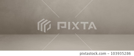 Empty warm grey concrete interior background 103935286