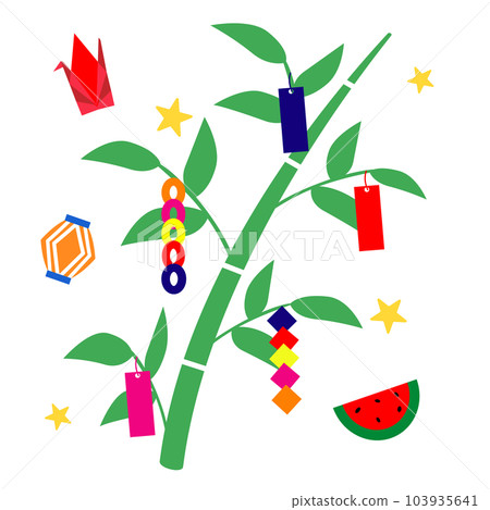 Tanabata bamboo leaf decoration 103935641