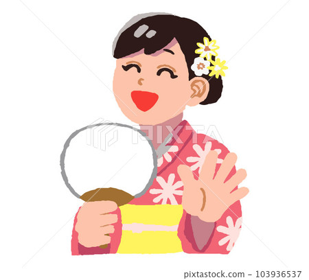 A woman in a yukata 103936537