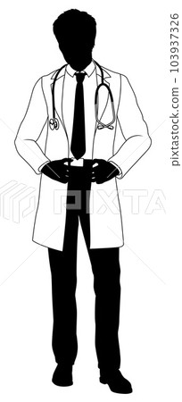 Doctor Man Medical Silhouette Healthcare Person 103937326