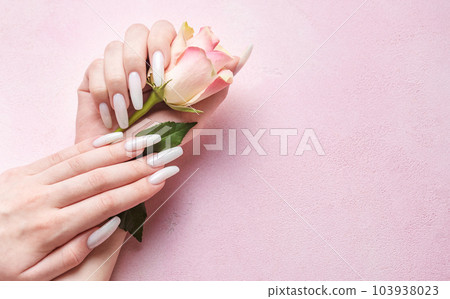 Stylish trendy female manicure. Stylish trendy female manicure. 103938023