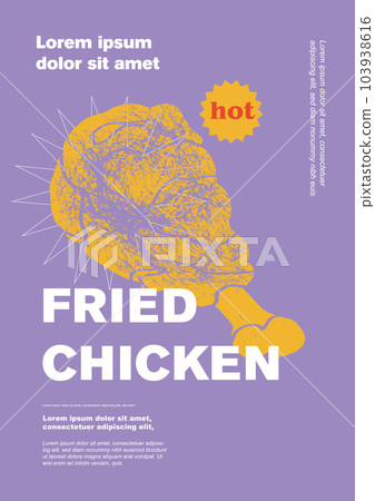 chicken, vector, fast food 103938616