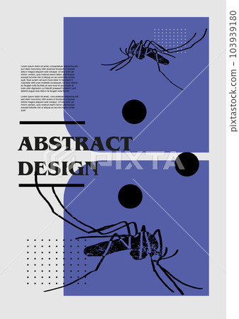Mosquito, gnat, midge, anopheles. Set of vector posters with insects. Engraving illustrations and typography. Background images for cover, banner Mosquito, gnat, midge, anopheles. Set of vector posters with insects. Engraving illustrations and typography. Background images for cover, banner 103939180