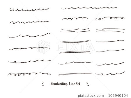 手寫下劃線set_black 103940104