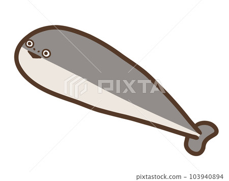 Reconstructed model of a cute Sakaban Baspis / hand-drawn illustration material 103940894