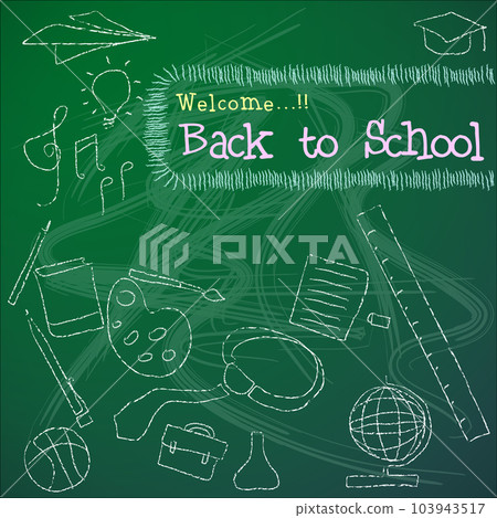 Abstract of Welcome Back to School Abstract of Welcome Back to School 103943517