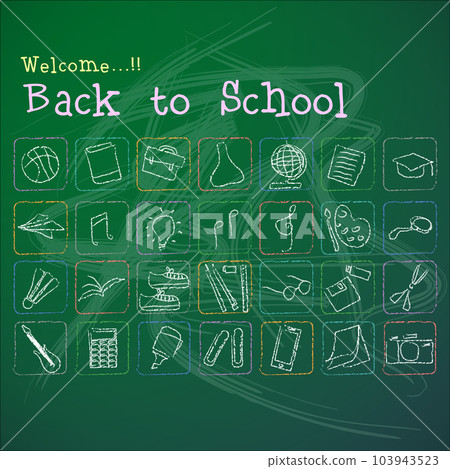 Abstract of Welcome Back to School Abstract of Welcome Back to School 103943523