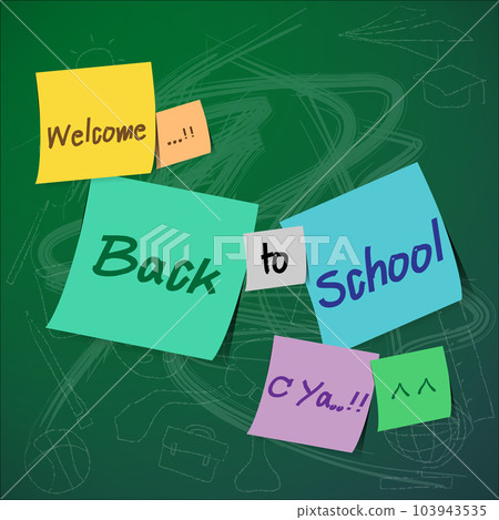 Abstract of Welcome Back to School  103943535
