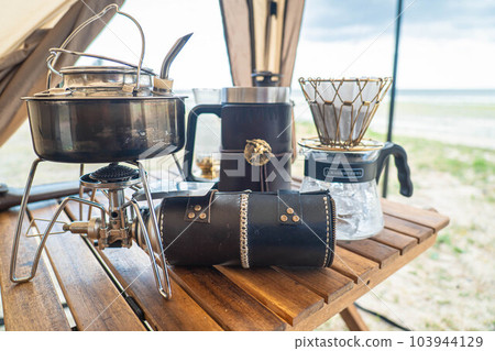 outside coffee coffee drink camping camping coffee camping gear mug iced coffee 103944129