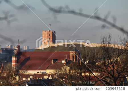 Gediminas tower hill in Vilnius, Lithuania 103945616