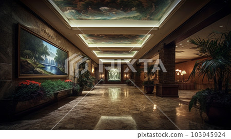 Luxury hotel lounge 103945924