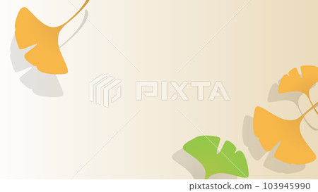 秋天的落葉銀杏落葉背景圖框 秋天的落葉銀杏落葉背景圖框 103945990