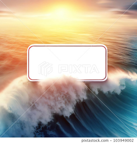 blank label - summer - on top view sea background blank label - summer - on top view sea background 103949002