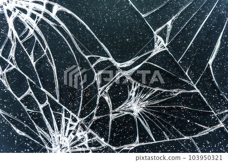 The LCD screen of the smartphone that was dropped from the motorcycle and the screen cracked The LCD screen of the smartphone that was dropped from the motorcycle and the screen cracked 103950321