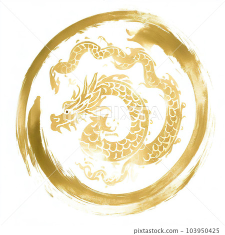 asian dragon on white background  103950425