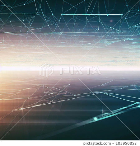 abstract futuristic digital big data landscape particles  103950852