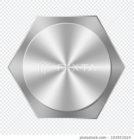 Metal screw head. Construction hardware. Tool for building and repairs. Vector element construction industry. Vector illustration 103951024