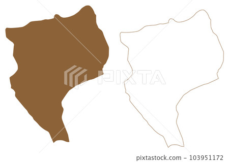 Eisenstadt city and district (Republic of Austria or Osterreich, Burgenland state) map vector illustration, scribble sketch Kismarton, Zeljezni grad or Zeljezno map Eisenstadt city and district (Republic of Austria or Osterreich, Burgenland state) map vector illustration, scribble sketch Kismarton, Zeljezni grad or Zeljezno map 103951172