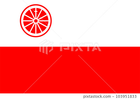 Flag of Wageningen Municipality (Gelderland or Guelders province, Kingdom of the Netherlands, Holland) 103951833