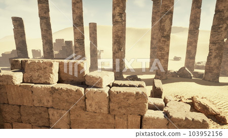 Ruins of ancient city of Palmyra 103952156