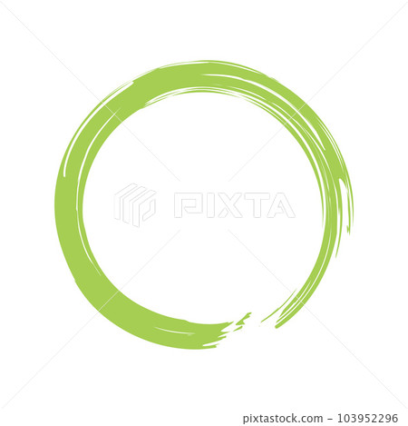 Minimalistic enso zen circle vector image. Minimalistic enso zen circle vector image. 103952296