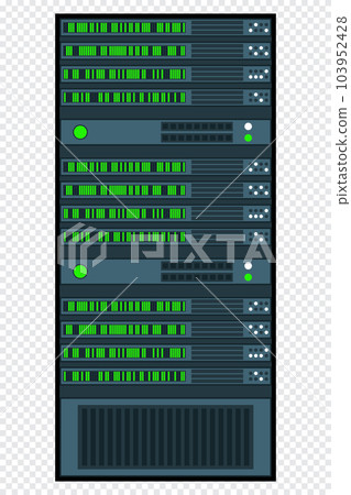 Server rack. Server room data center. Network...-插圖素材 [103952428] - PIXTA圖庫