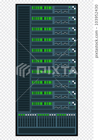 Server rack. Server room data center. Network...-插圖素材 [103952430] - PIXTA圖庫