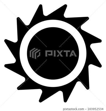 Sun icon. Solar icon. Sun icon for weather design. Trendy summer symbol. Vector illustration 103952534