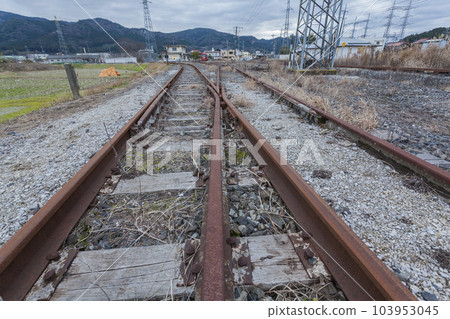Railroad crossing, Mine line, local line, diesel car, Asa station, Mine Railroad crossing, Mine line, local line, diesel car, Asa station, Mine 103953045