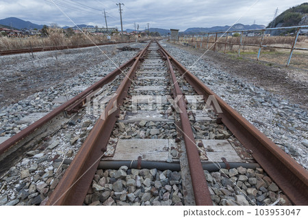Railroad crossing, Mine line, local line, diesel car, Asa station, Mine Railroad crossing, Mine line, local line, diesel car, Asa station, Mine 103953047