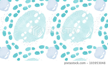 Shoe footprints and puddles watercolor pattern background Shoe footprints and puddles watercolor pattern background 103953048