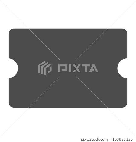 Simple vector icon illustration representing a ticket Simple vector icon illustration representing a ticket 103953136