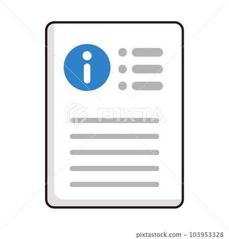 信息文件圖標。指導。指示。向量。 信息文件圖標。指導。指示。向量。 103953328