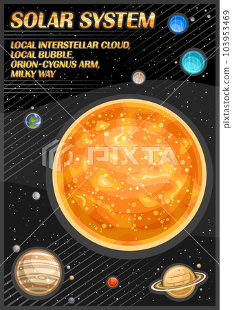 Vector Poster for Solar System Vector Poster for Solar System 103953469