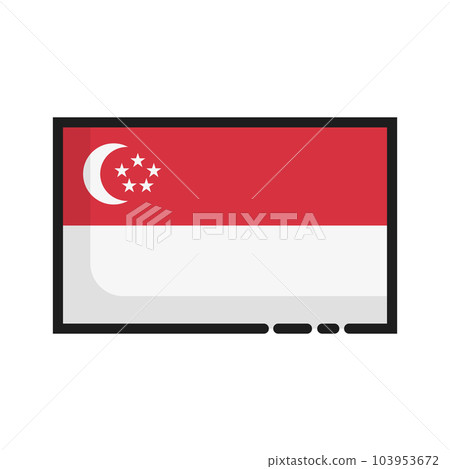 新加坡國旗平面設計 新加坡國旗平面設計 103953672