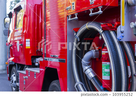 Fire engine on standby Fire engine Emergency vehicle Fire engine on standby Fire engine Emergency vehicle 103955252