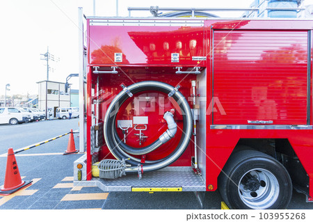 Fire engine on standby Fire engine Emergency vehicle Fire engine on standby Fire engine Emergency vehicle 103955268