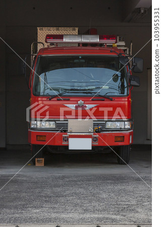 Fire engine on standby Fire engine Emergency vehicle Fire engine on standby Fire engine Emergency vehicle 103955331