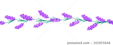 Floral seamless border. Floral seamless border. 103955648