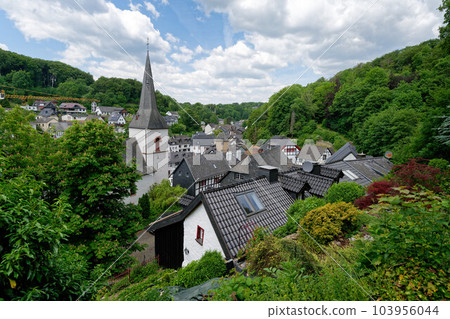 town view of the historic eifel town of blankenheim town view of the historic eifel town of blankenheim 103956044