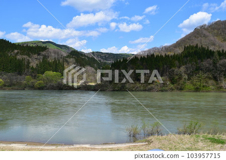 Mogami River Japan's three major rapids Mogami River Japan's three major rapids 103957715