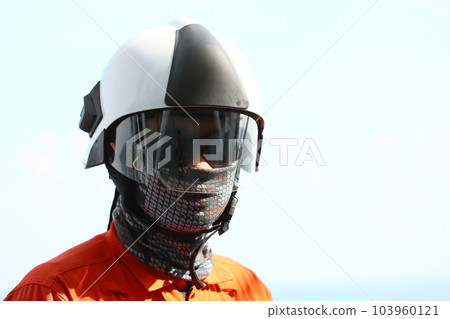 Fire fighter on oil and gas industry, successful firefighter at work , Fire suit for fighter with fire and suit for protect fire fighter, Security team when fire case. restricted area or danger area. Fire fighter on oil and gas industry, successful firefighter at work , Fire suit for fighter with fire and suit for protect fire fighter, Security team when fire case. restricted area or danger area. 103960121