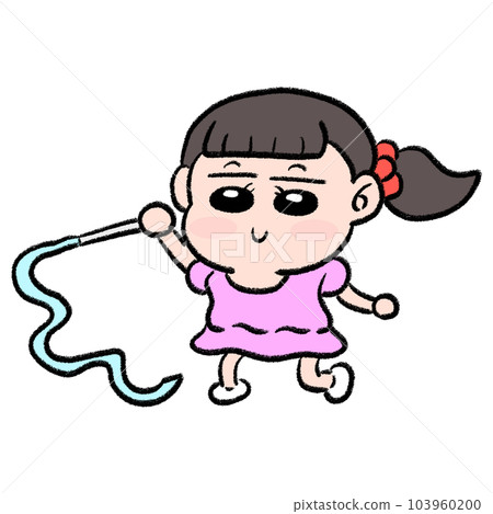 Rhythmic gymnastics girl 103960200