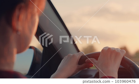 hands steering wheel. girl driving car adventure. young woman road journey vacation car. transport job automotive sitting. highway turn steering. automotive travels wheel trip. summer car, transport hands steering wheel. girl driving car adventure. young woman road journey vacation car. transport job automotive sitting. highway turn steering. automotive travels wheel trip. summer car, transport 103960476