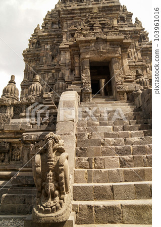Stairs leading up to the stupa of Prambanan Temple Stairs leading up to the stupa of Prambanan Temple 103961016