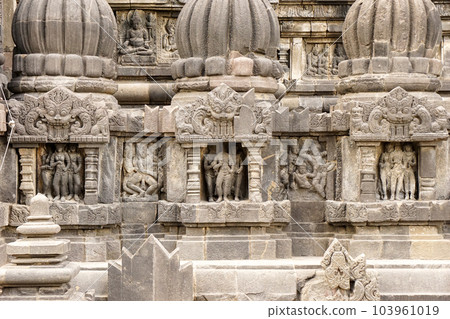 Intricately carved reliefs at Prambanan Temple Intricately carved reliefs at Prambanan Temple 103961019